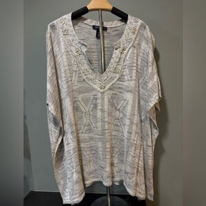 WHBM Sweater Poncho Sz M